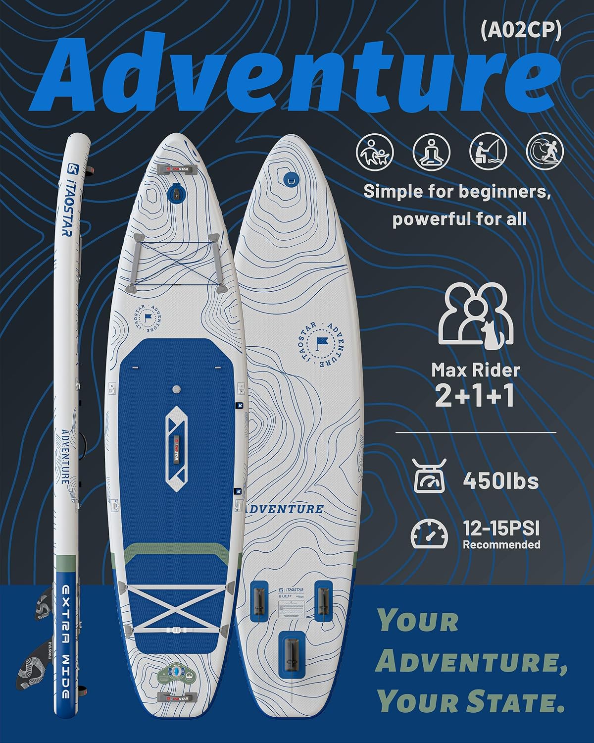 ITAOSTAR Adventure Paddle Board - Hình 2