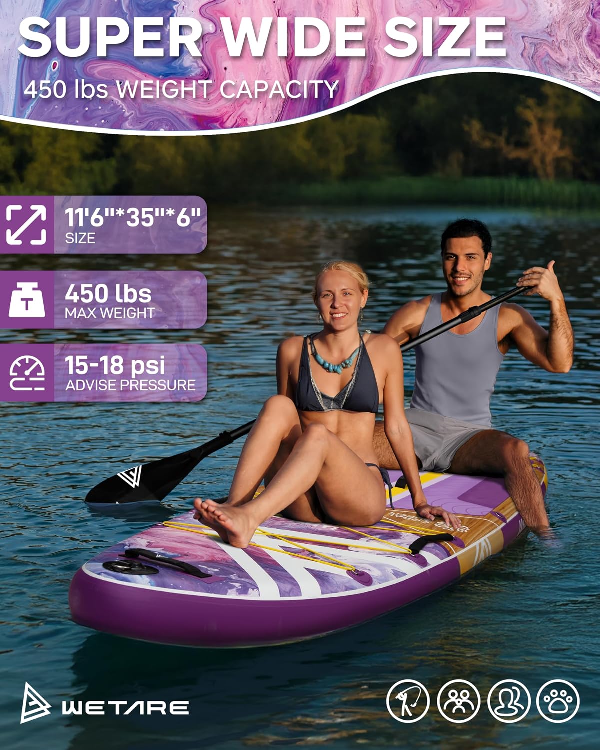 WETAIRE Coral Queen Paddle Board - Hình 2